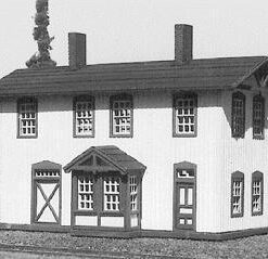 American Model Builders 612  Two Story Wood Depot