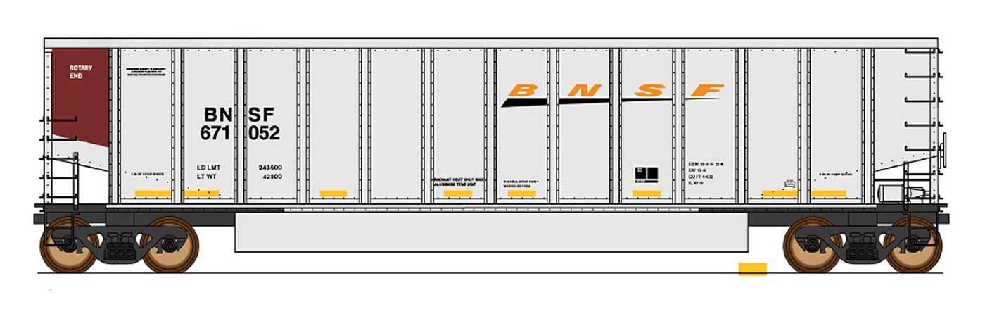 InterMountain Railway 4401011-A02  BNSF - New Image 14 Panel Coalporter® (Six Pack)