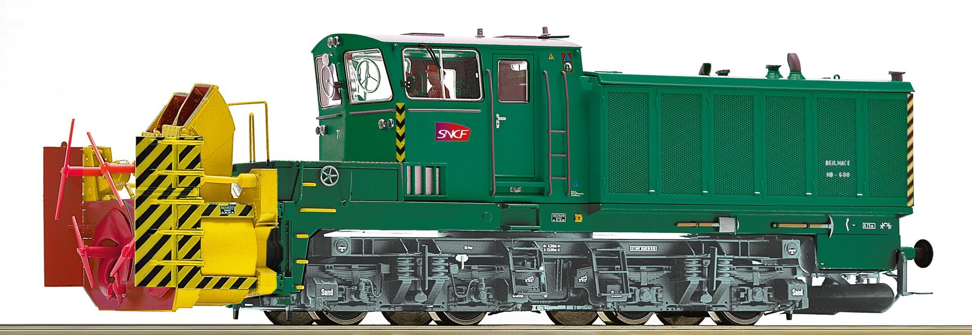 Roco 72808  Diesel Beilhack Rotary Snow Blower, SNCF (DCC w/Sound)