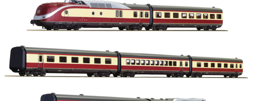 Roco 71935  7 piece set: Diesel multiple unit class 601, DB (DCC w/Sound)