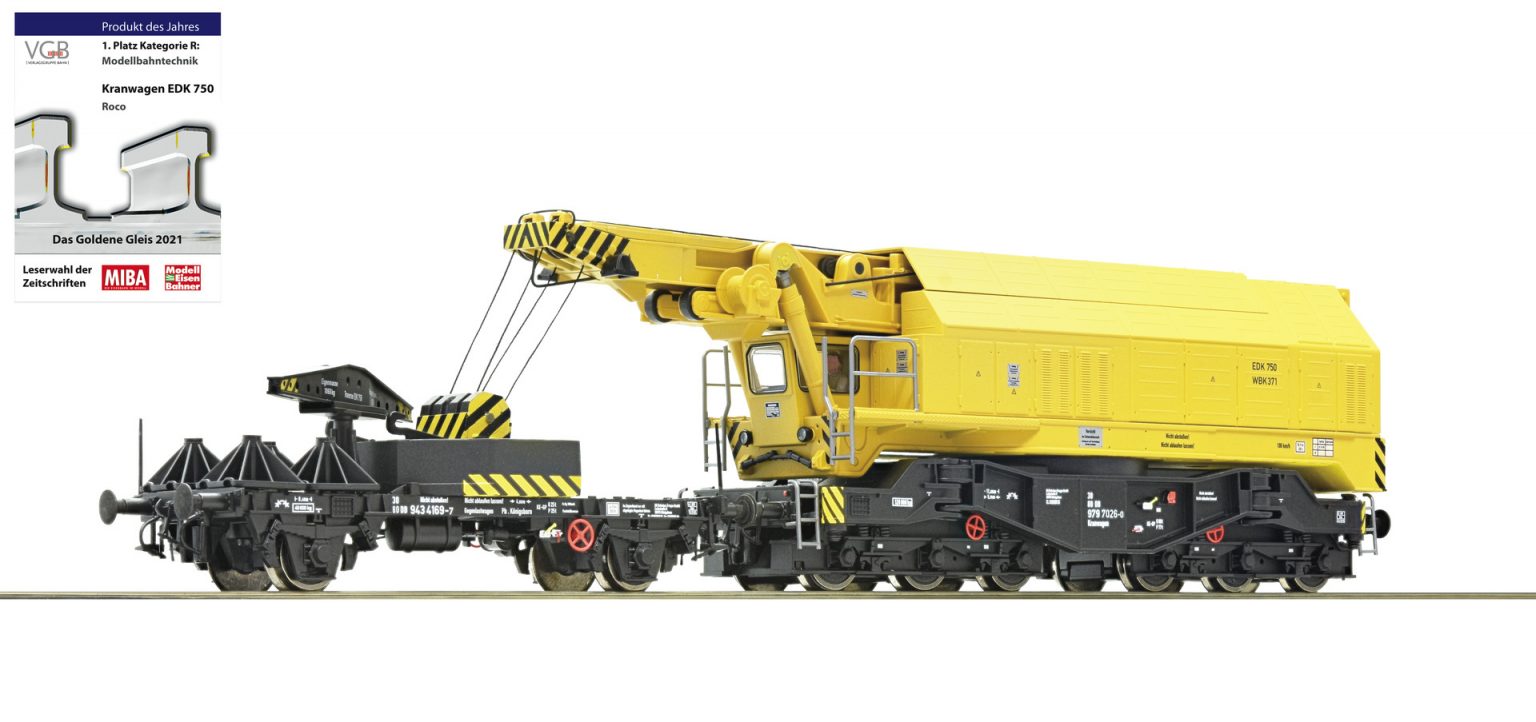 Roco 73035 Slewing railway crane for digital operation, DB (DCC/Sound)