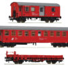 Roco 76050  3 piece set construction/maintenance train wagons, ÖBB
