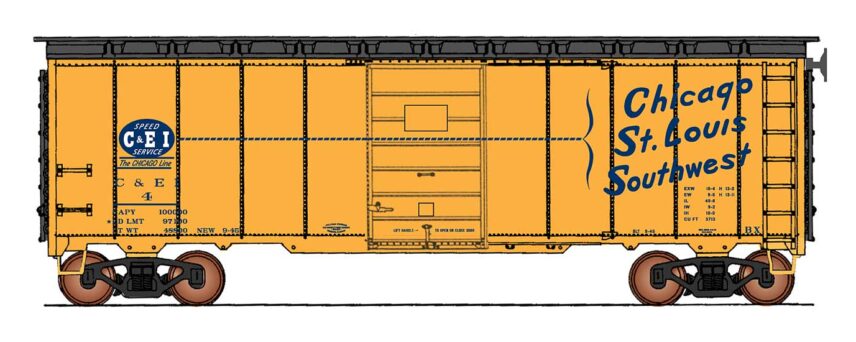 InterMountain Railway 45789-04   40' Boxcar 1937 AAR Chicago & Eastern Illinois