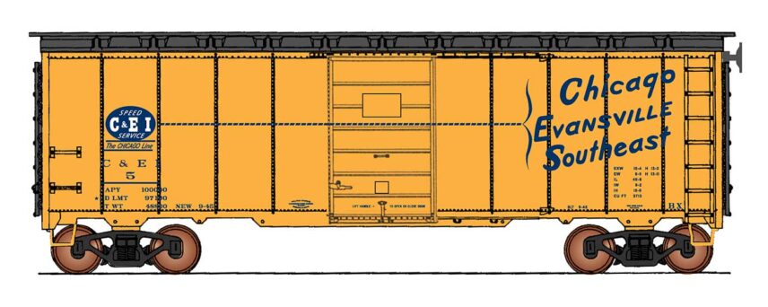 InterMountain Railway 45789-05   40' Boxcar 1937 AAR Chicago & Eastern Illinois