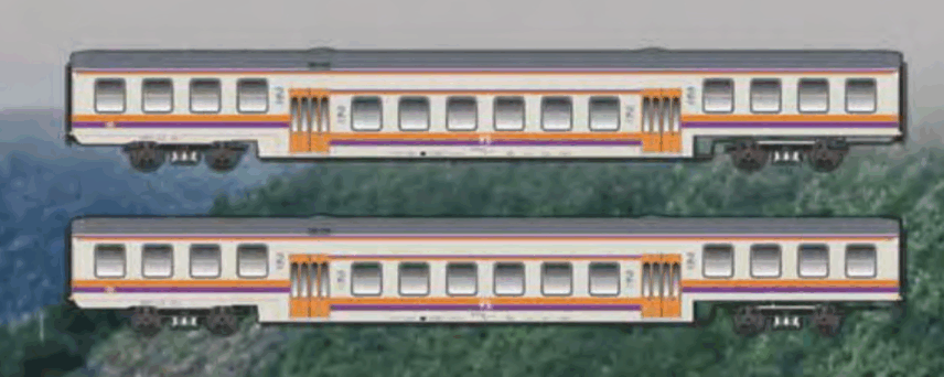 ACME 70088  2 piece set 2nd class passenger coaches, FS