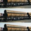 Fleischmann 826702  3 piece set flat wagons, DB AG