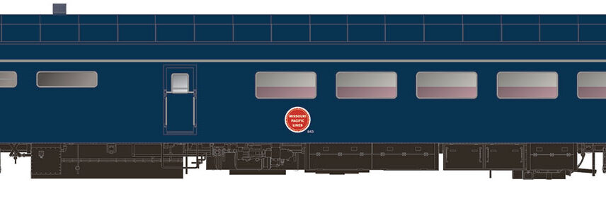 Rapido Trains 124039 Pullman-Standard Lightweight Dining Car Missouri Pacific (Jenks Blue)