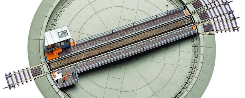 Roco 42615 H0 ROCO LINE turntable with electric below-baseboard propulsion mechanism and control unit