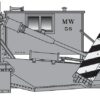 Walthers Proto 110124  Jordan Spreader, Maintenance of Way
