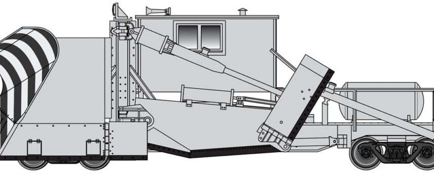 Walthers Proto 110125  Jordan Spreader, Silver (Painted, Unlettered)