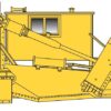 Walthers Proto 110126  Jordan Spreader,  Yellow (Painted, Unlettered)