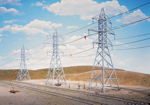 Walthers Cornerstone 3121 High-Voltage Transmission Tower -- pkg(4)