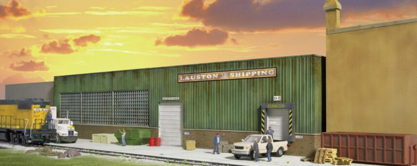 Walthers Cornerstone 3191   Lauston Shipping Background Building