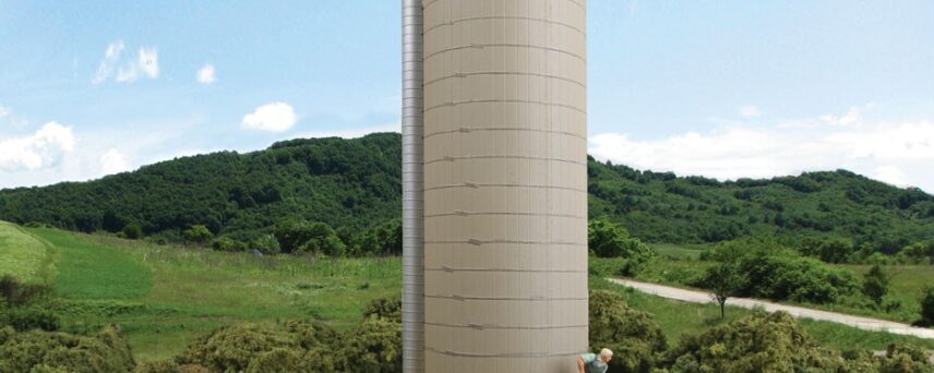 Walthers Cornerstone 3332   Concrete-Style Silo