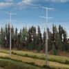 Walthers Cornerstone 3343  Modern High Voltage Transmission Towers