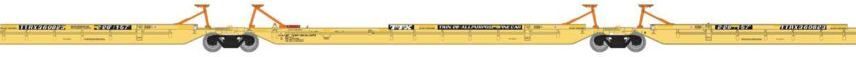 Athearn 64015 3-piece set  57’ Trinity Spine Car Faded, TTRX
