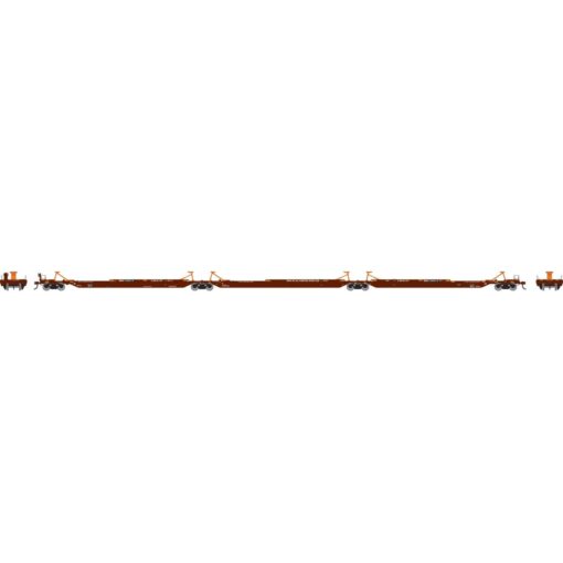 Athearn 64025 3-piece set  57’ Trinity Spine Car, BNSF