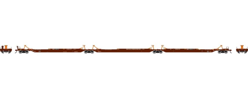 Athearn 64025 3-piece set  57’ Trinity Spine Car, BNSF