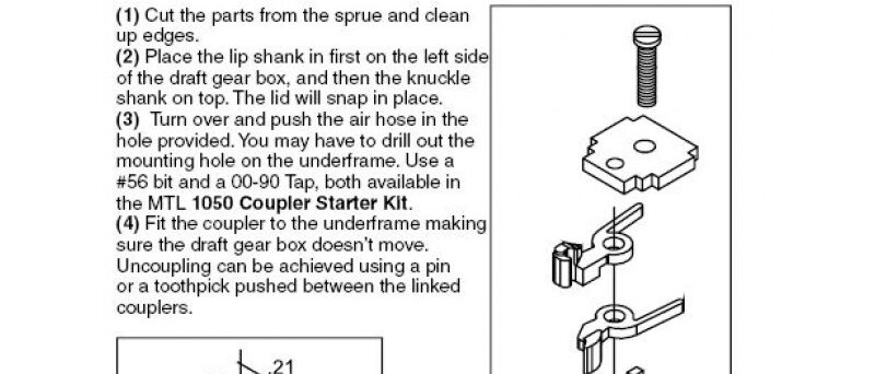 Micro Trains 00102300 (1300)   N True Scale Short Shank Coupler (2 Pair)