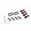 Micro Trains 122300   N True Scale Short Shank Brown Coupler (2 pr)