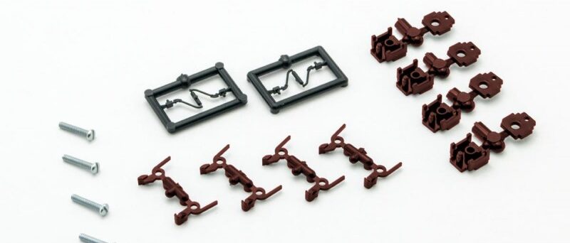 Micro Trains 122300   N True Scale Short Shank Brown Coupler (2 pr)