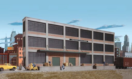 Walthers Cornerstone 3172  Armstrong Electric Motors Background Building
