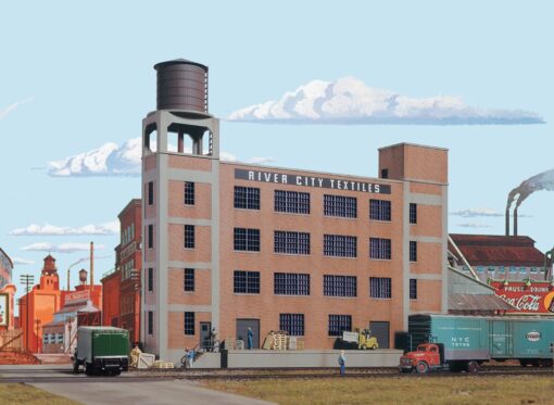 Walthers Cornerstone 3178  River City Textiles Background Building