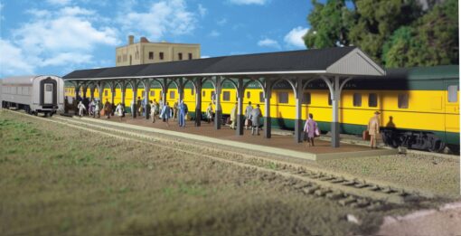 Walthers Cornerstone 3188  Wood Station Shed & Platform