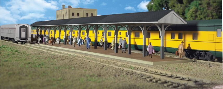 Walthers Cornerstone 3188  Wood Station Shed & Platform