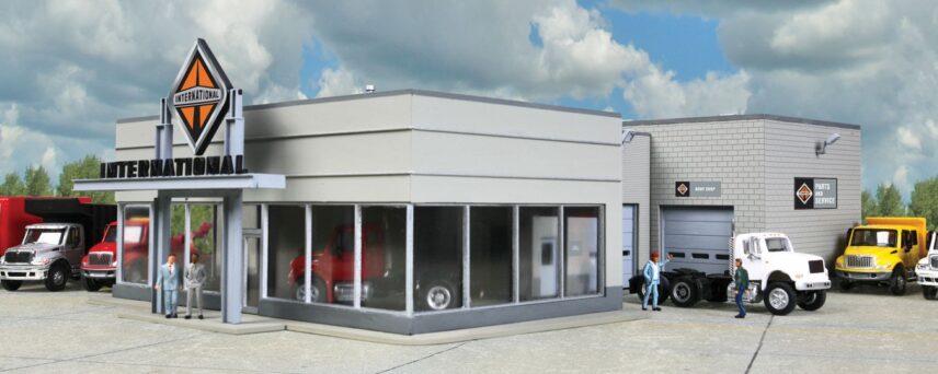 Walthers Cornerstone 4025  International Truck Dealership