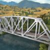 Walthers Cornerstone 4521  Arched Pratt Truss Railroad Bridge - Single Track