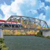 Walthers Cornerstone 4522  Arched Pratt Truss Railroad Bridge -- Double-Track