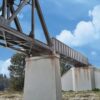 Walthers Cornerstone 4550  Single-Track Railroad Bridge Concrete Piers pkg(2)