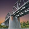Walthers Cornerstone 4552  Double-Track Railroad Bridge Concrete Pier 2-Pack