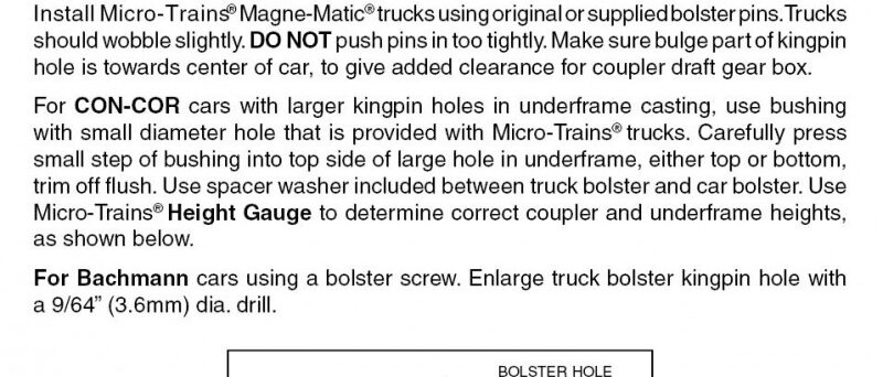 Micro Trains 00310021 (1000-10)   N Bettendorf Trucks w/ short ext. couplers (10 pr)