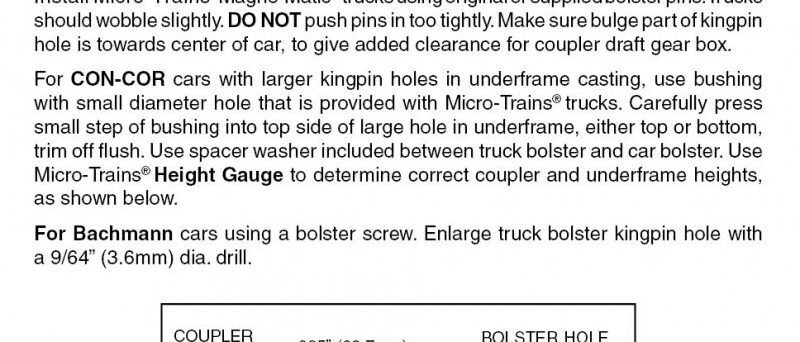 Micro Trains 00310024 (1002-10)   N Bettendorf trucks with long ext. couplers (10 pr)