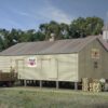 Walthers Cornerstone 3230  Co-Operative Storage Shed on Pilings