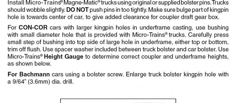 Micro Trains 00325041 (1035-10B)  N Brown Barber Roller Bearing Trucks w/ short ext. couplers (10 pr)