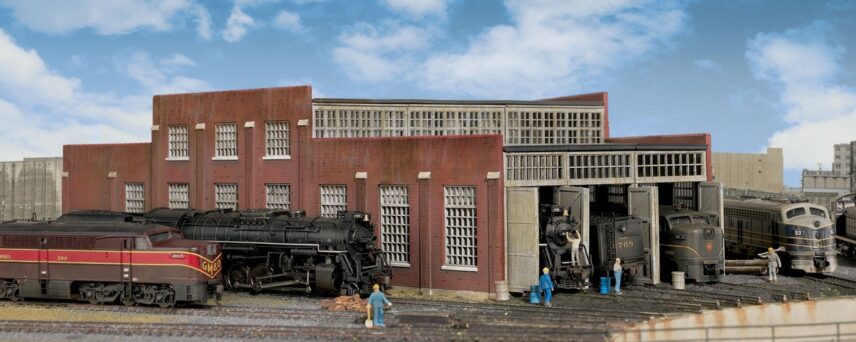 Walthers Cornerstone 3261  N Modern Roundhouse 3 Add-On Stalls