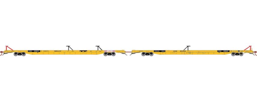 Athearn 14314  N F89-F89’8” TOFC Flat Long Runner, TTX