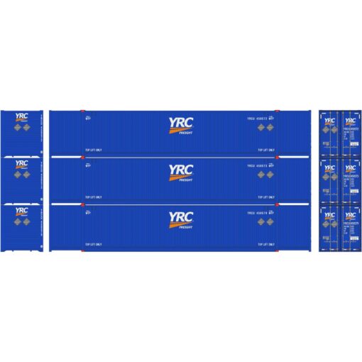 Athearn 17753  53’ CIMC Containers, YRC (3 Pack)