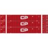 Athearn 26674  HO 53’ Jindo Containers, CP (3 Pack)