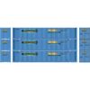 Athearn 26680  HO 53’ Jindo Containers, WERU (3 Pack)