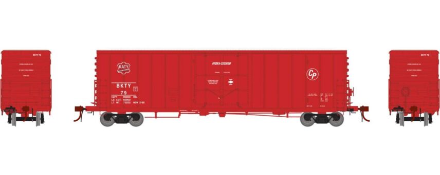 Athearn Genesis 26799	 50’ PC&F 10’ Plug Door Box, BKTY #79