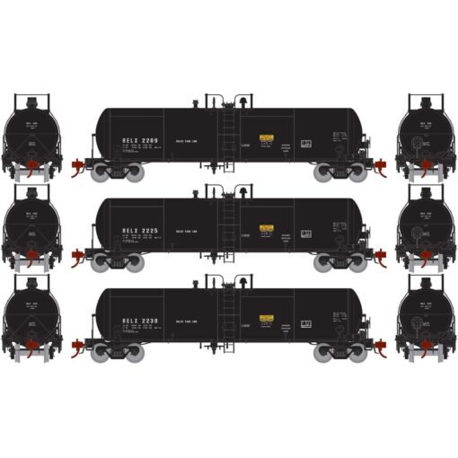 Athearn Genesis 40180  GATC 20K-Gallon GS Tank, RELX (3 Pack)