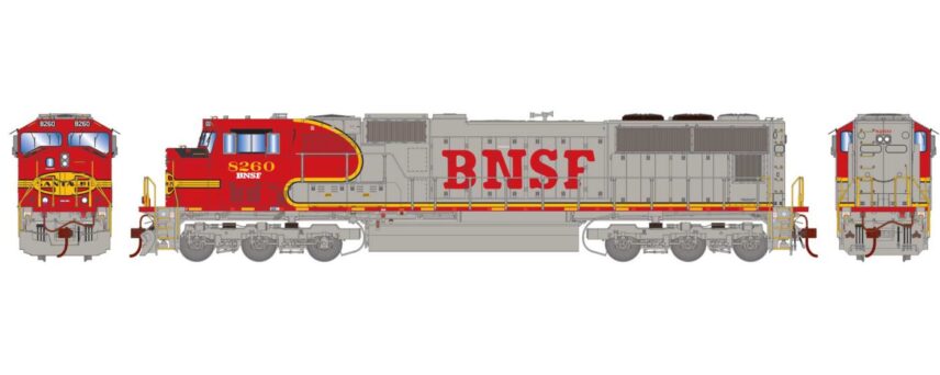 Athearn Genesis 70643  Diesel Locomotive SD75M, BNSF/Warbonnet (DCC/Sound) #8263