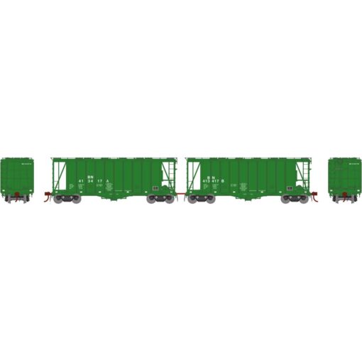 Athearn 23469  N GATC 2600 Airslide Hopper, BN (2 Pack) #413411A/B