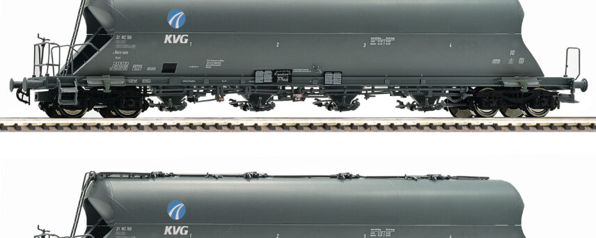 Fleischmann 849002  2 piece set dust silo wagons, KVG