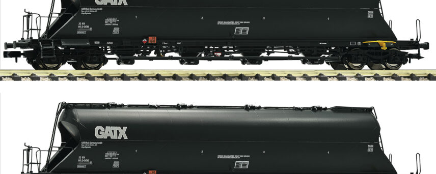 Fleischmann 849005  2 piece set silo wagons, GATX