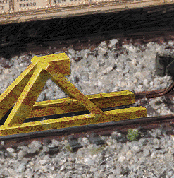 Walthers Cornerstone 2602  Track Bumper - Yellow pkg(5)